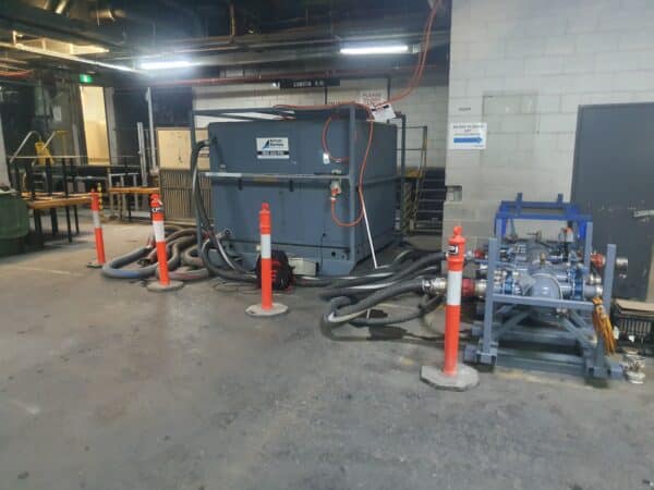 AHU hire used as a dry cooler