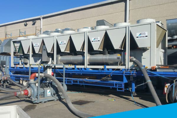 1300kW Chiller on Trailer Temporary chiller rental | Aircon Rentals